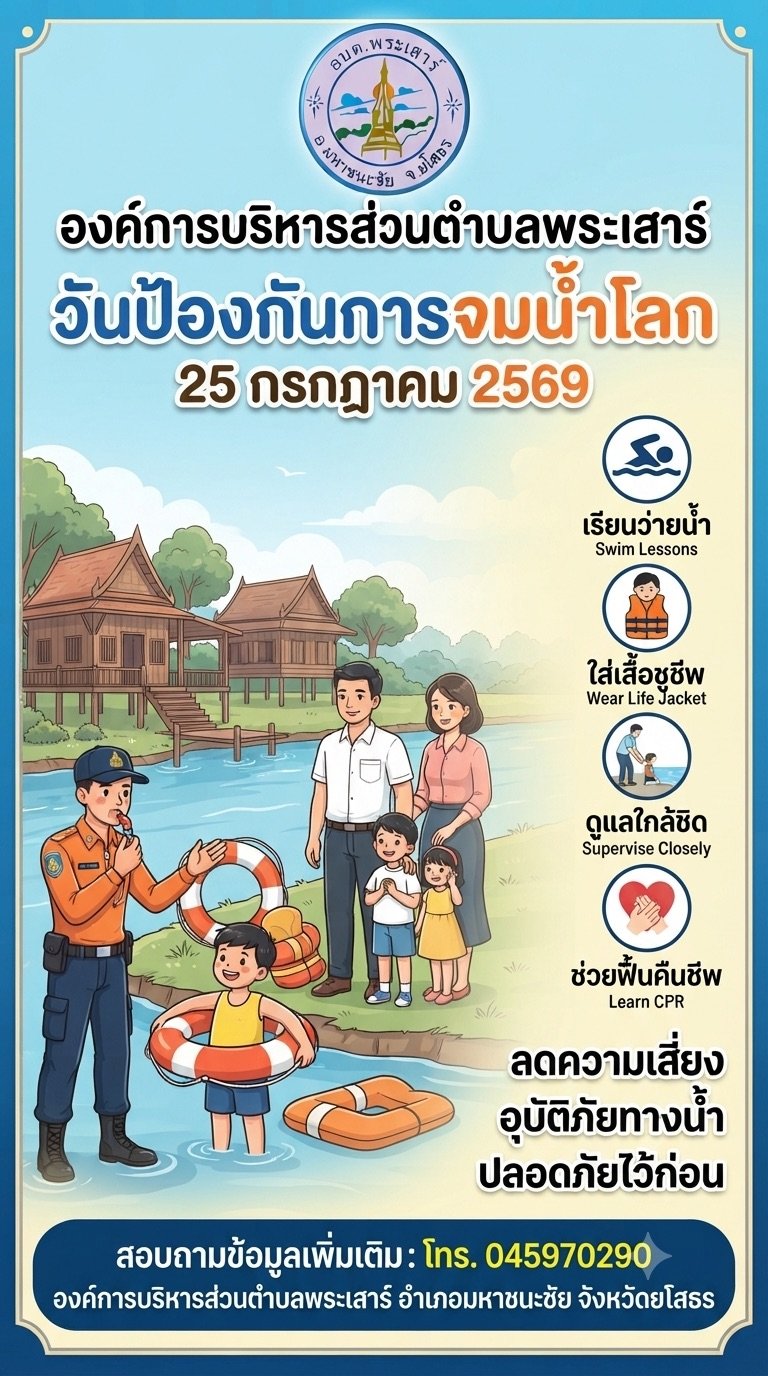 กิจกรรมวันป้องกันการจมน้ำโลก "World Drowning Prevention Day"